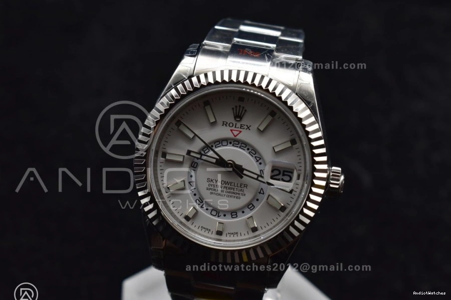 Dial SS 1114 White Skydweller Bracelet Edition Effortless SS on Noob A23J Best Oyster 0121